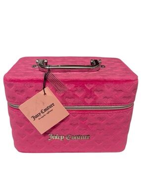 🌸Juicy Couture Pink Heart Makeup/Vanity Case🌸